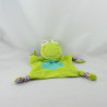 Doudou plat grenouille verte P'TIT BISOU AUBERT