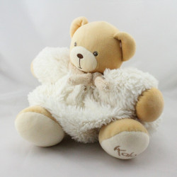 Doudou ours blanc beige fourrure Fur KALOO