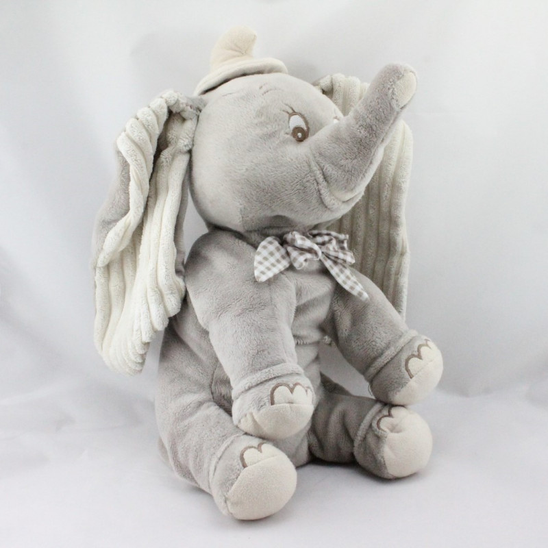 Doudou Dumbo éléphant gris - DISNEY NICOTOY