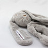 Doudou semi plat lapin gris DPAM