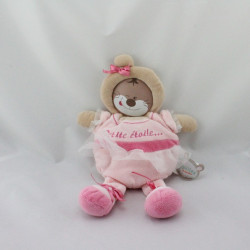 Doudou et compagnie Les Bouilles Petite Etoile rose beige tutu