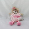 Doudou et compagnie Les Bouilles Petite Etoile rose beige tutu