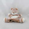 Doudou marionnette renard marron roux blanc TEX