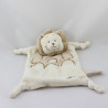 Doudou plat lion écru beige TIAMO COLLECTION