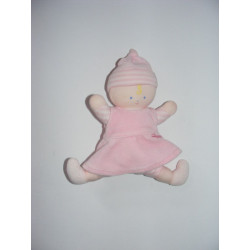 Doudou Poupée rose hochet Corolle