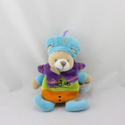 Doudou et compagnie ours cape prince Indidous attache tétine