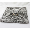 Doudou plat marmotte castor marron tout doux