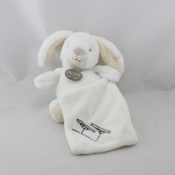 Doudou et compagnie lapin blanc beige mouchoir arbres Nature