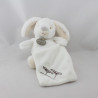 Doudou et compagnie lapin blanc beige mouchoir arbres Nature