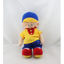 Peluche poupée CAILLOU jaune bleu rouge