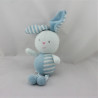 Doudou lapin bleu rayé luminou JEMINI