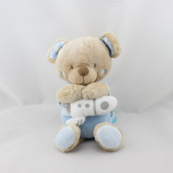 Doudou musical ours bleu fusée Rocket Boy TEX