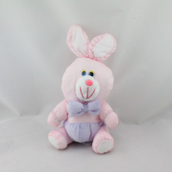 Peluche Puffalump lapin rose mauve BIKIN 20 cm