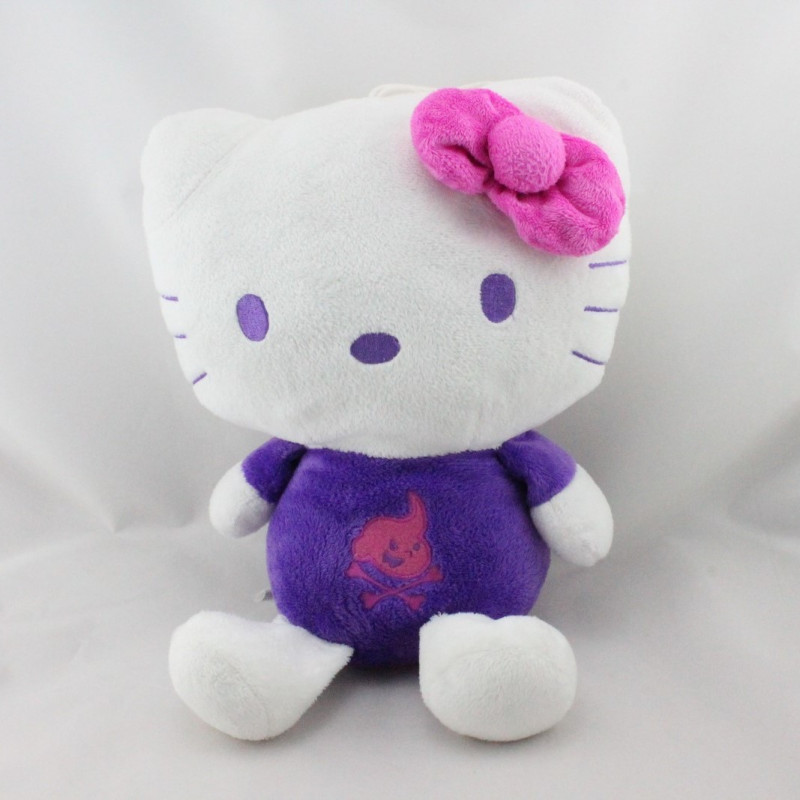 Peluche chat HELLO KITTY violet rose pirate SANRIO LICENSE