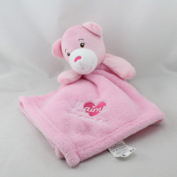 Doudou plat ours rose j'aime ma maman TOM & KIDDY TOMKIDS