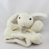 Doudou marionnette lapin blanc écru HISTOIRE D'OURS