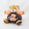 Doudou ours marron orange Amour Sweet Life KALOO