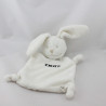 Doudou plat lapin blanc IKKS
