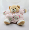 Doudou ours liberty rose fleurs oiseau KALOO
