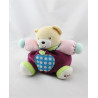 Doudou ours chubby bordeaux rose vert bleu pomme KALOO
