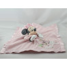 Doudou plat Minnie rose satin Little Rose Garden DISNEY