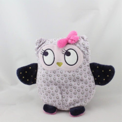 Doudou hibou chouette mauve bleu rose KIABI SIMBA TOYS
