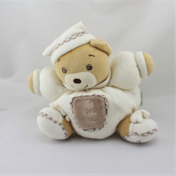 Doudou ours blanc marron Les trois ours KALOO pour Linvosges