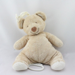 Doudou musical ours beige Pommette