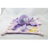 Doudou plat pieuvre violet mauve MOTS D'ENFANTS