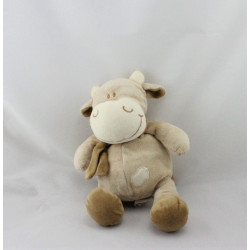 Doudou vache beige marron BENGY 