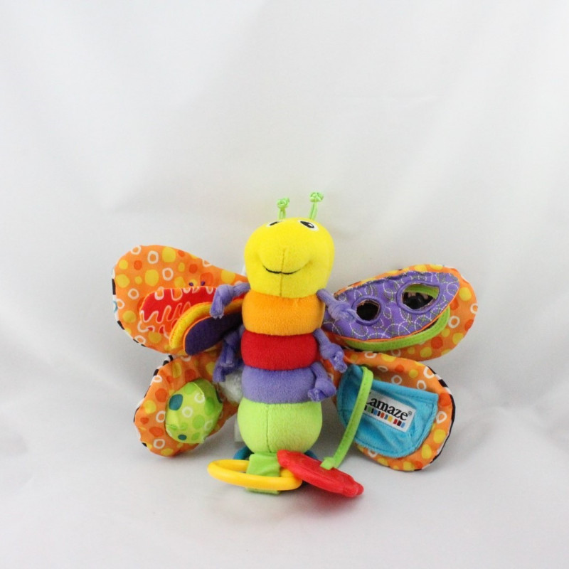 Doudou eveil papillon Freddy hochet LAMAZE