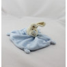 Doudou plat lapin écru bleu NICOTOY