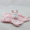 Doudou plat étoile lapin rose pois NICOTOY