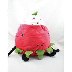 Doudou coussin fraise rouge verte IKEA