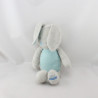 Doudou Lapin gris bleu étoiles KLORANE