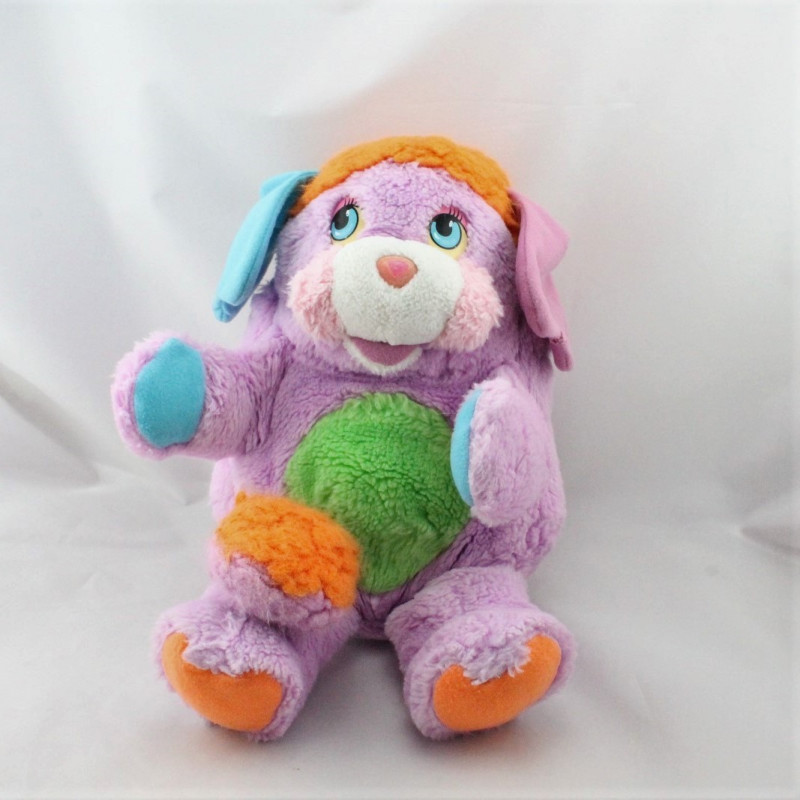 Peluche grand Popples rose année 1986