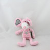 Doudou souris rose grise Bengy