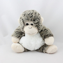 Peluche doudou singe marron beige blanc DANI