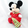 Doudou bébé Mickey bleu clair col jaune DISNEY BABY
