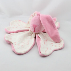 Doudou plat pétale p'tit lapin rose Happy flower CMP