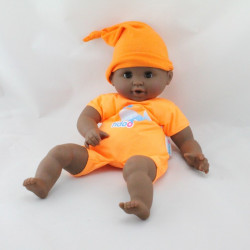 Poupée poupon bébé métis Tenue orange Tidoo COROLLE