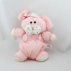 Peluche Puffalump chien rose blanc 1986 LUCKY BELL