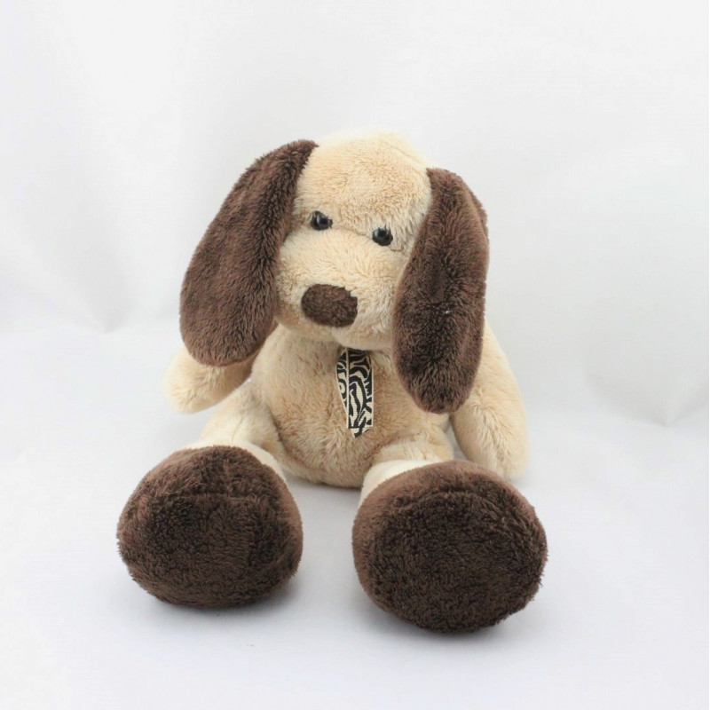 Doudou chien beige marron KIABI 30 cm