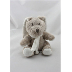 Doudou lapin beige blanc GRAIN DE BLE