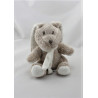 Doudou lapin beige blanc GRAIN DE BLE