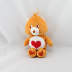 Peluche Bisounours orange coeur Grosbisous CARE BEARS