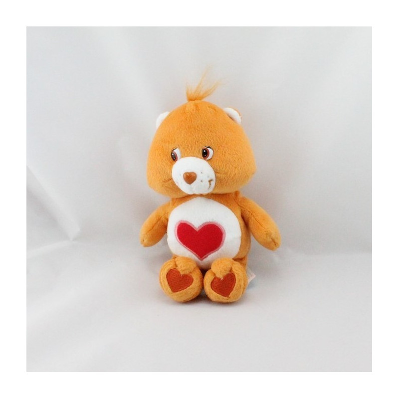 Peluche Bisounours orange coeur Grosbisous CARE BEARS