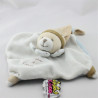Doudou et compagnie plat ours blanc bleu marron Tatoo