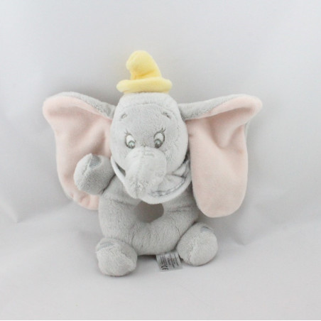 Doudou hochet éléphant gris Dumbo DISNEY STORE