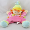 Doudou marionnette étoile lutin fille rose avion arbres NICOTOY